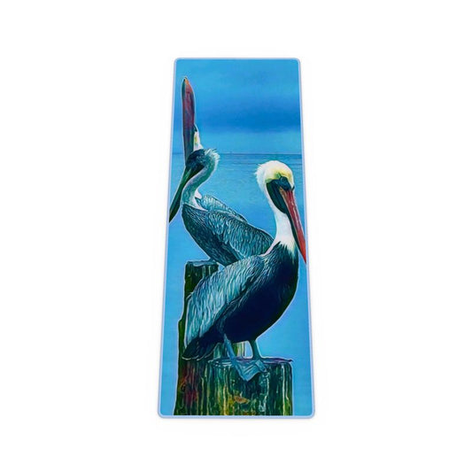 Pelicans at the Pier Yoga Mat