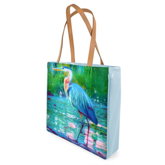 Blue Heron Shopper Bag